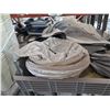 Image 6 : Pallet White Stacking Plastic Trash Cans & Misc Cable, Air Vents