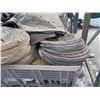Image 7 : Pallet White Stacking Plastic Trash Cans & Misc Cable, Air Vents