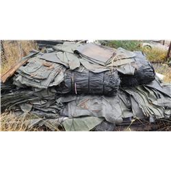 Multiple Rolled & Cut 25" Long Canvas Sand Bags