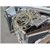 Image 13 : Qty 3 Plastic Bins Cables w/ Looped Ends & Fittings, Straps & Ratchets, etc