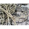 Image 17 : Qty 3 Plastic Bins Cables w/ Looped Ends & Fittings, Straps & Ratchets, etc