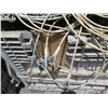 Image 19 : Qty 3 Plastic Bins Cables w/ Looped Ends & Fittings, Straps & Ratchets, etc