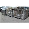 Image 1 : Qty 3 Plastic Bins Cables w/ Looped Ends & Fittings, Straps & Ratchets, etc