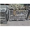 Image 20 : Qty 3 Plastic Bins Cables w/ Looped Ends & Fittings, Straps & Ratchets, etc