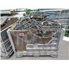 Image 2 : Qty 3 Plastic Bins Cables w/ Looped Ends & Fittings, Straps & Ratchets, etc