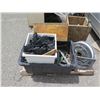 Image 31 : Qty 3 Plastic Bins Cables w/ Looped Ends & Fittings, Straps & Ratchets, etc