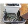 Image 44 : Qty 3 Plastic Bins Cables w/ Looped Ends & Fittings, Straps & Ratchets, etc