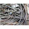 Image 8 : Qty 3 Plastic Bins Cables w/ Looped Ends & Fittings, Straps & Ratchets, etc