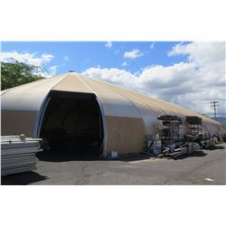 Sprung Structures Tent (Approx. 150' L, 50' W, 30' H) and Pallet Racking & Cantilever Racking