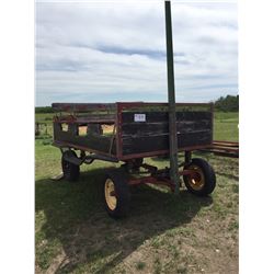 Old wagon, spring ride, 4 wheels,