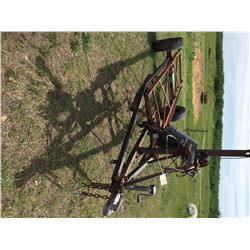 Sleigh hauler, 2 wheel wagon with electric winch to load sleigh for transport