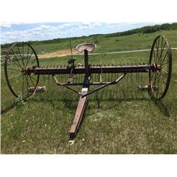 Horse drawn dump rake