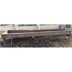 Steel 12 ft feed trough