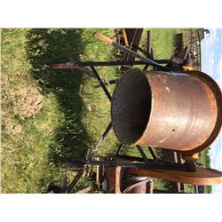 electric motor driven cement mixer