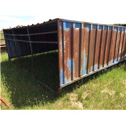 Metal clad calf shelter 10×15 ft