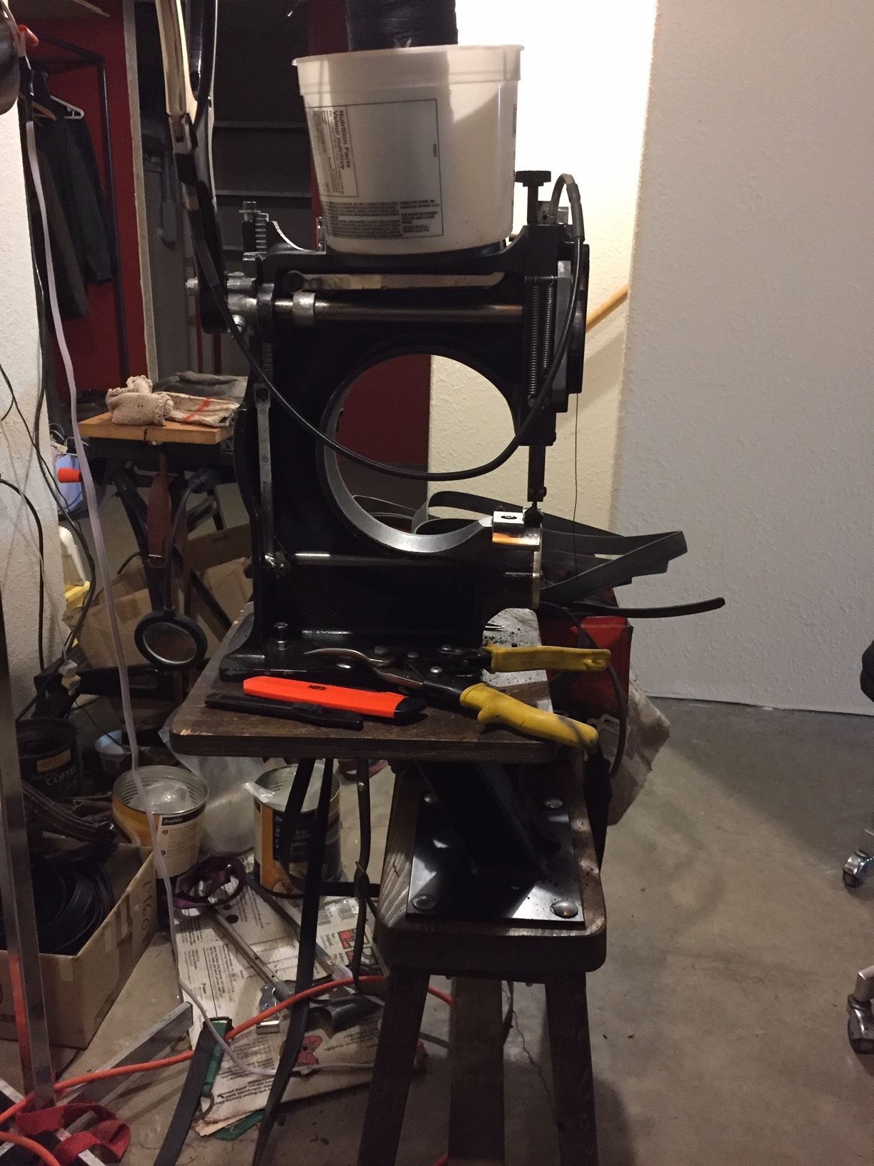Leather sewing machine made by Tippmann The Boss Hand Stitcher will