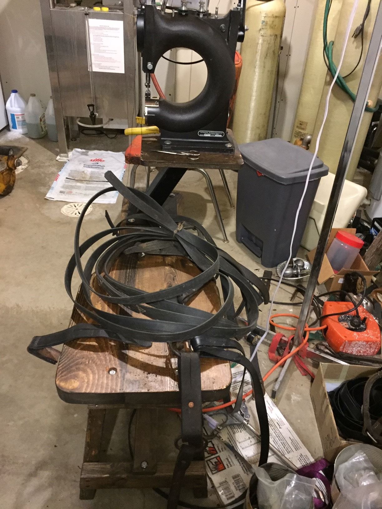 Leather sewing machine made by Tippmann The Boss Hand Stitcher will