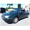 Image 1 : A3 --  2000 VW CABRIO GL CONVERTIBLE , Green , UNKNOWN  KM's "NO RESERVE"