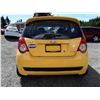Image 6 : C1 --  2009 CHEVROLET AVEO LS  , Yellow , 168650  KM's