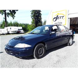 E5 --  2001 CHEVROLET CAVALIER , Blue , 211979  KM's