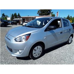 C5 --  2015 MITSUBISHI MIRAGE DE , Blue , 50480  KM's