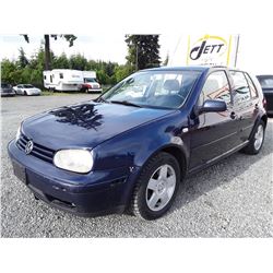 A11 --  2002 VW GOLF GLS , Blue , 297110  KM's