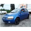 Image 1 : A6 --  2006 CHEVROLET AVEO , Blue , 217794  KM's "NO RESERVE"