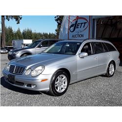 C6 --  2004 MERCEDES E320S 4-MATIC  WAGON, SILVER, 168,423 KMS