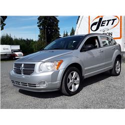 H5 --  2012 DODGE CALIBER SXT  , Silver , 212043  KM's