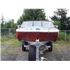 Image 2 : 0C --  198? BAYLINER TRIHULL BOAT W/ 2001 TRAILER