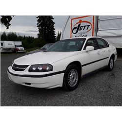 E6 --  2001 CHEVROLET IMPALA  , White , 215455  KM's