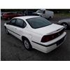 Image 7 : E6 --  2001 CHEVROLET IMPALA  , White , 215455  KM's