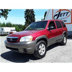 F6 --  2001 MAZDA TRIBUTE LX , Red , 199,182 MILES  KM's