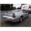 Image 5 : H6 --  2001 CHEVROLET MONTE CARLOS SS , Silver , 165805  KM's