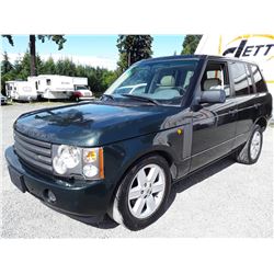 I2 --  2003 LAND ROVER RANGE ROVER HSE , Green , 225104  KM's