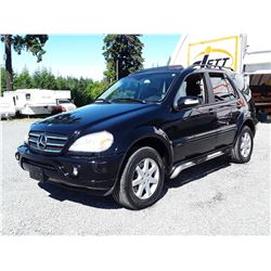 I6 -- 2002 MERCEDES ML500 SUV, BLACK, 254,258 KMS