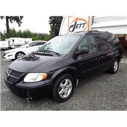 H4 --  2005 DODGE GRAND CARAVAN , Black , 250923  KM's