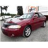 Image 1 : A3 --  2001 NISSAN SENTRA SE , Red , 168757  KM's  "NO RESERVE" DONATE A CAR