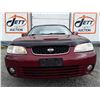 Image 2 : A3 --  2001 NISSAN SENTRA SE , Red , 168757  KM's  "NO RESERVE" DONATE A CAR