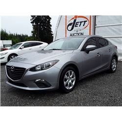 C6B --  2016 MAZDA 3 SPORT , Silver , 154840  KM's