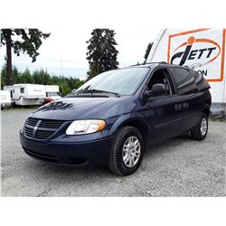 G6 --  2005 DODGE CARAVAN SE , Blue , 150435  KM's