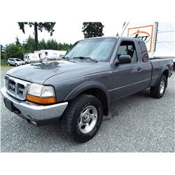 G1 --  1999 FORD RANGER SUPER CAB 4X4 , Grey , 264996  KM's