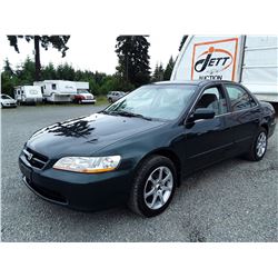 A6 --  1998 HONDA ACCORD LX  , Green , 265070  KM's  "NO RESERVE"