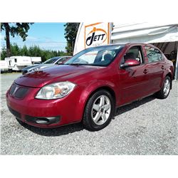 I2 --  2008 PONTIAC G5 SE , Red , 220823  KM's  "NO RESERVE"
