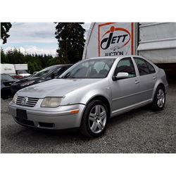 A12 --  2001 VW JETTA GLS , Silver , 218430  KM's