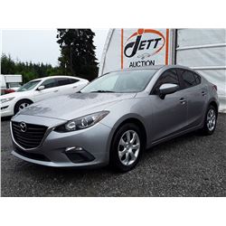 C6B --  2016 MAZDA 3 SPORT , Silver , 154840  KM's