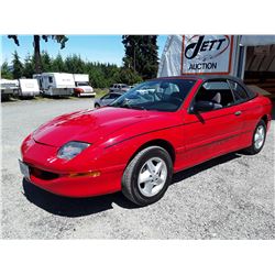 B1 --  1997 PONTIAC SUNFIRE SE CONVERTIBLE , Red , 204249  KM's