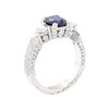 Image 4 : 2.77 ctw Sapphire And Diamond Ring - 18KT White Gold