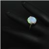 Image 6 : 14K Solid Yellow Gold 3.00 ctw Oval Cabochon Opal Solitaire Ring