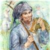Image 2 : Man with Hoe by Hibel (1917-2014)